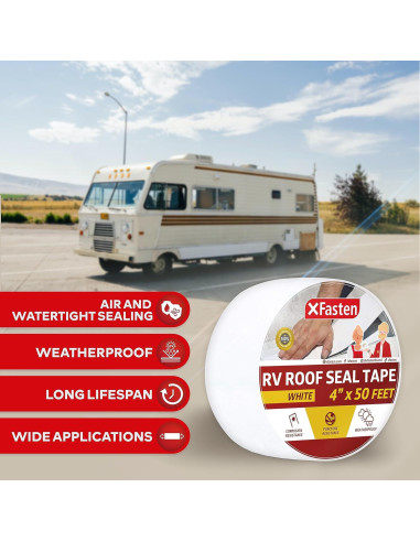 Cinta de Reparación para Techos de RV XFasten 10.16 cm x 15.24 m