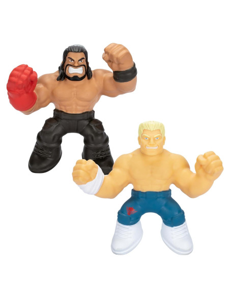 Heroes de Goo Jit Zu WWE Paquete de 2 Figuras Roman Reigns y Cody Rhodes
