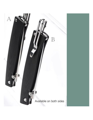 Cuchillo Plegable Sanrenmu 311L 80mm Acero 12C27 Mango G10 Negro