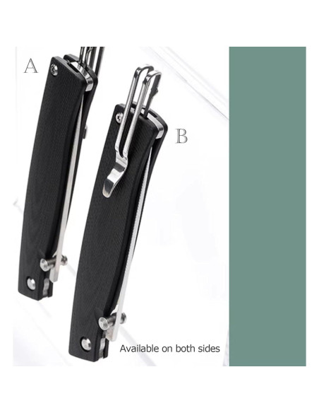 Cuchillo Plegable Sanrenmu 311L 80mm Acero 12C27 Mango G10 Negro