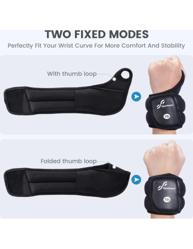 Pesas de Muñeca Sportneer 0.45 kg x 2 para Entrenamiento