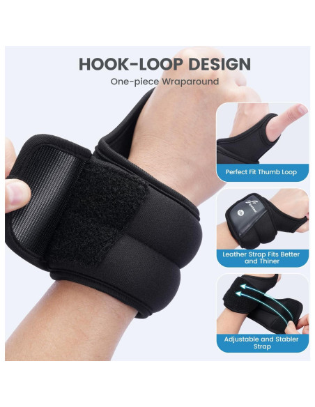 Pesas de Muñeca Sportneer 0.45 kg x 2 para Entrenamiento