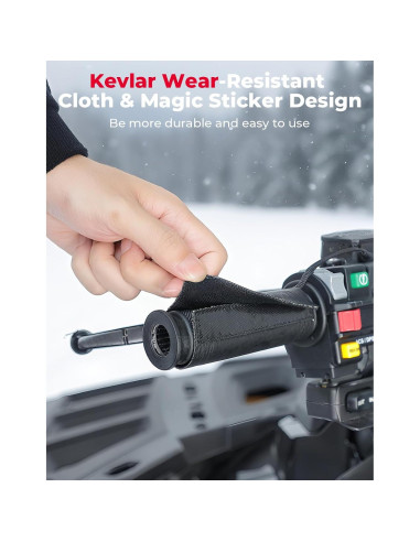 Agarraderas Calentadas KEMIMOTO para ATV y Motocicletas 22mm