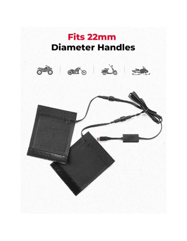 Agarraderas Calentadas KEMIMOTO para ATV y Motocicletas 22mm