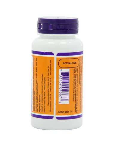 Saúco NOW Foods 500 mg 60 Cápsulas Veganas Sin Gluten