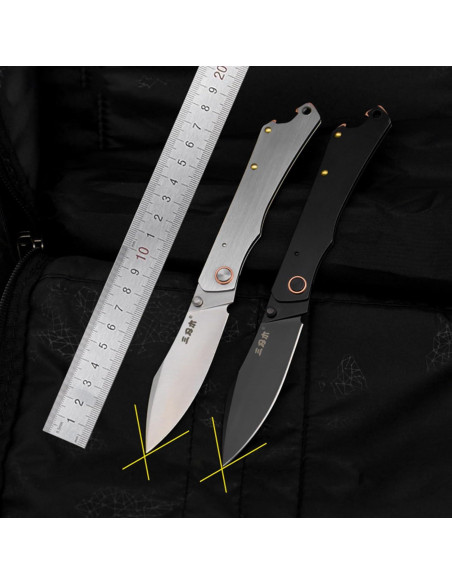 Cuchillo Plegable Sanrenmu 9306 Utility 95mm Negro