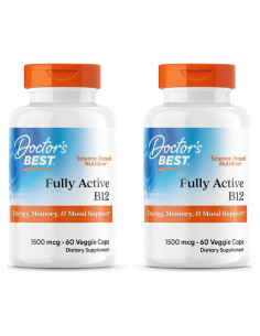 B12 Metilcobalamina Doctor's Best 1500 mcg Vegano 60 Cápsulas