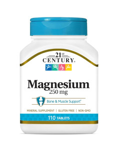 Magnesio 250 mg 21st Century - 110 Tabletas Veganas 2