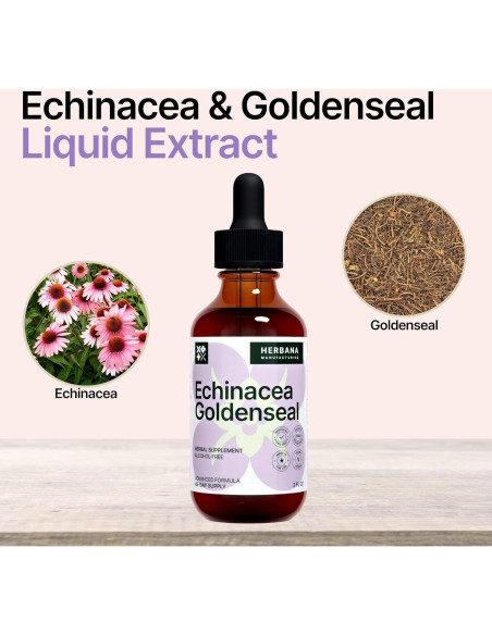 Echinacea y Goldenseal 60 ml - Suplemento Inmunológico Natural