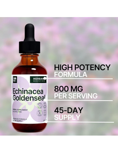 Echinacea y Goldenseal 60 ml - Suplemento Inmunológico Natural