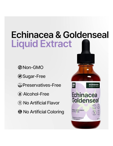 Echinacea y Goldenseal 60 ml - Suplemento Inmunológico Natural