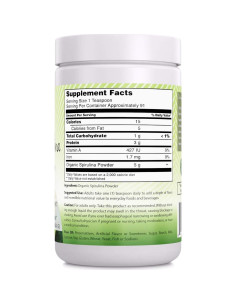 Polvo de Espirulina Orgánica Increíble India 454 g - Superalimento 2