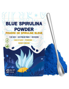 Polvo de Espirulina Azul Orgánica EquSym 45 g Colorante Natural