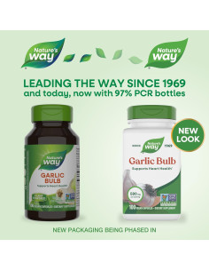 Bulbo de Ajo Nature's Way 580 mg 100 Cápsulas Veganas 2