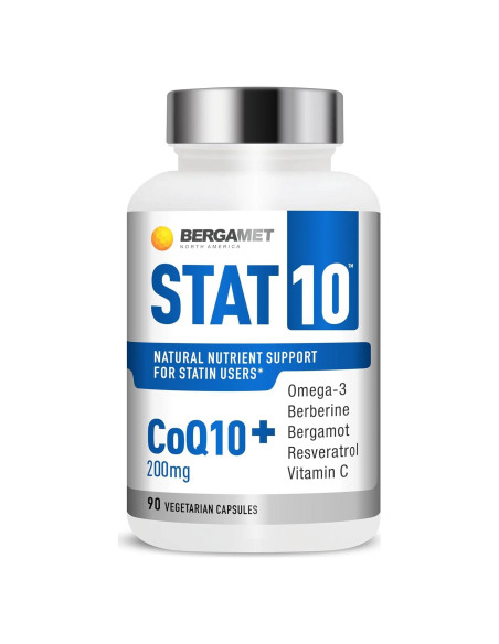 Suplemento Cardiaco BergaMet CoQ10 STAT10 90 Cápsulas 1700 mg