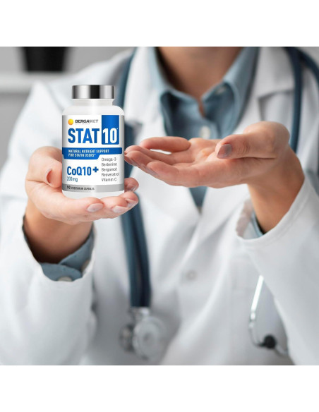 Suplemento Cardiaco BergaMet CoQ10 STAT10 90 Cápsulas 1700 mg