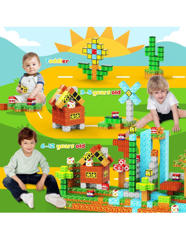 100 Piezas Bloques Magnéticos iDrone - Juguetes Educativos STEM