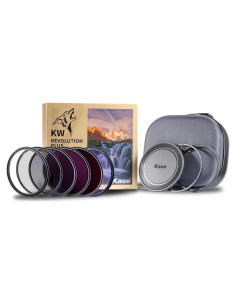 Kit de Filtros Magnéticos Kase Revolution Plus 49mm - CPL, ND8, ND64, ND1000