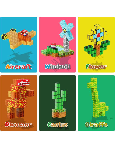 100 Piezas Bloques Magnéticos iDrone - Juguetes Educativos STEM