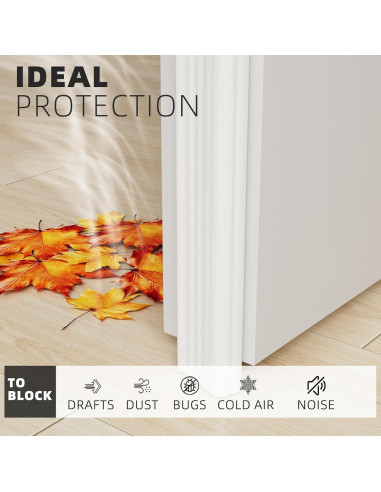 Sellos de Puerta Conwang 2 Piezas Espuma Aislante 3.5-8 mm