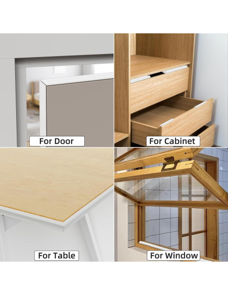 Sellos de Puerta Conwang 2 Piezas Espuma Aislante 3.5-8 mm