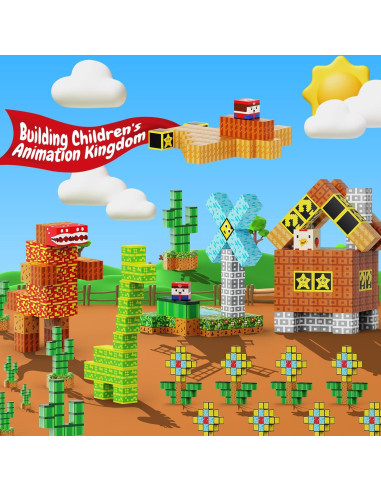 100 Piezas Bloques Magnéticos iDrone - Juguetes Educativos STEM