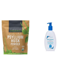 Paquete Viva Naturals 680 g Psyllium Orgánico + 236 ml Limpiador Facial Vanicream