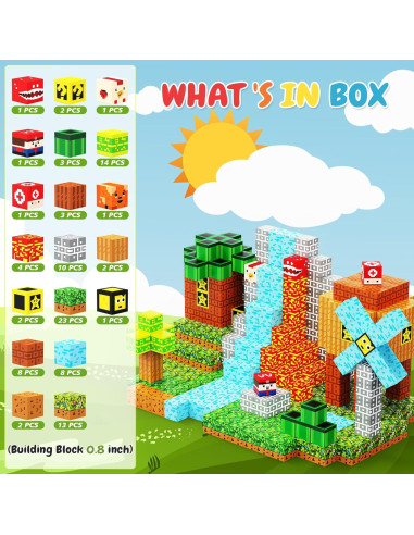 100 Piezas Bloques Magnéticos iDrone - Juguetes Educativos STEM