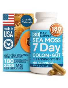 Atlantic Naturals Musgo Marino 180 Cápsulas - Limpieza Digestiva