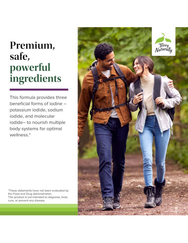 Suplemento Terry Naturally Tri-Iodine 90 Cápsulas 6.25mg Yodo