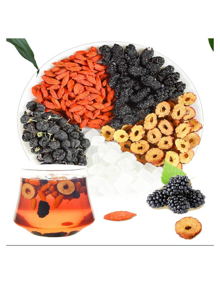 Té de Jujube Rojo con Bayas de Goji y Moras 200g - Aandiso