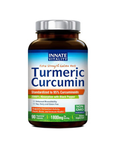 Suplemento de Cúrcuma Curcumina Innate Vitality 1800mg 90 Cápsulas