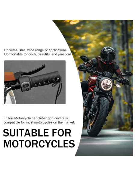 Agarraderas de Manillar de Motocicleta Diamall 2 PCS Antideslizantes