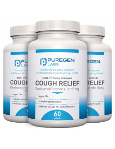 Alivio de Tos Adultos P Puregen Labs 15mg 180 Softgeles