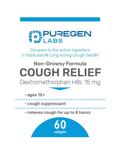 Alivio de Tos Adultos P Puregen Labs 15mg 180 Softgeles 2