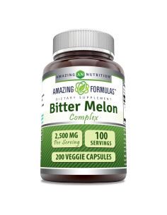 Suplemento Melón Amargo 2500 Mg Fórmulas Asombrosas 200 Cápsulas
