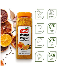 Condimento de Pimienta Naranja Badia 736g - Mezcla Cítrica Picante 2