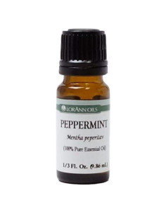 Aceite Esencial de Menta Pura LorAnn 9.4 ml con Gotero