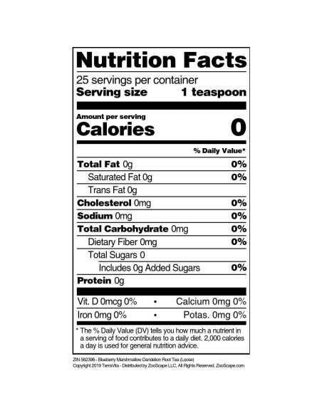 Té suelto de raíz de diente de león TerraVita 113 g