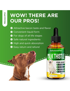 Suplemento Hepático para Perros Cardo Mariano SalutemPet 59 ml 2