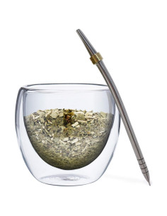 Kit de Yerba Mate Organic Deal - Taza de Vidrio Doble Pared 250 ml