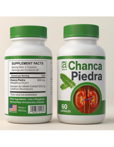 Suplemento Herbal Chanca Piedra allnue 60 Cápsulas Naturales