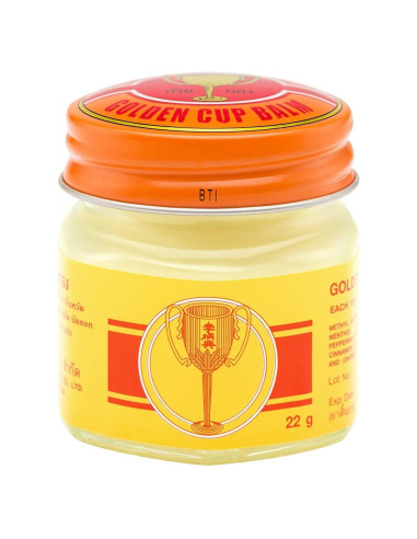 Ungüento Herbal Tailandés Amarillo Golden Cup 66g (Paquete de 3)
