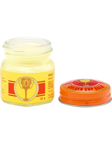 Ungüento Herbal Tailandés Amarillo Golden Cup 66g (Paquete de 3)