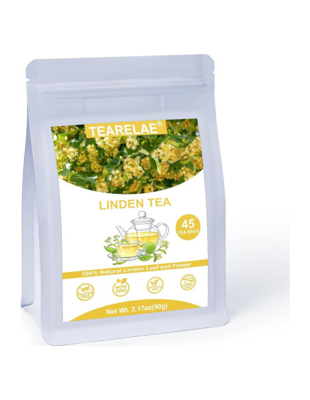 Té de Tilo TEARELAE 45 Bolsitas Sin Cafeína Natural