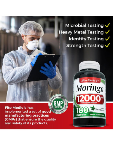 Cápsulas de Moringa Oleifera FITO MEDIC'S 300 Unidades