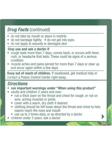 Mentholatum Rub Vaporizante Nocturno 50 g - Alivio de Tos Lavanda