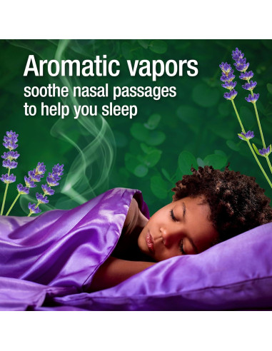 Mentholatum Rub Vaporizante Nocturno 50 g - Alivio de Tos Lavanda