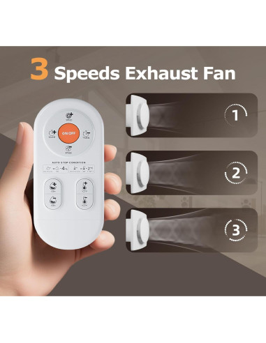 Ventilador de Escape ARSFAN P119A 10 cm con Control Remoto