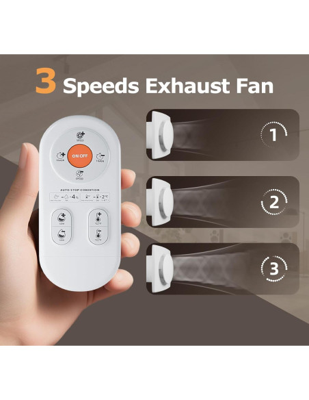 Ventilador de Escape ARSFAN P119A 10 cm con Control Remoto